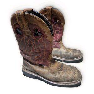 Wolverine Work Boots Men's Size 8M DuraShocks Composite Toe  Leather W211132